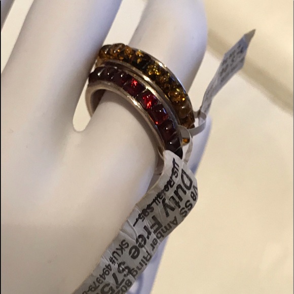 NWT Two AMBER RINGS  size 7 - Picture 5 of 8